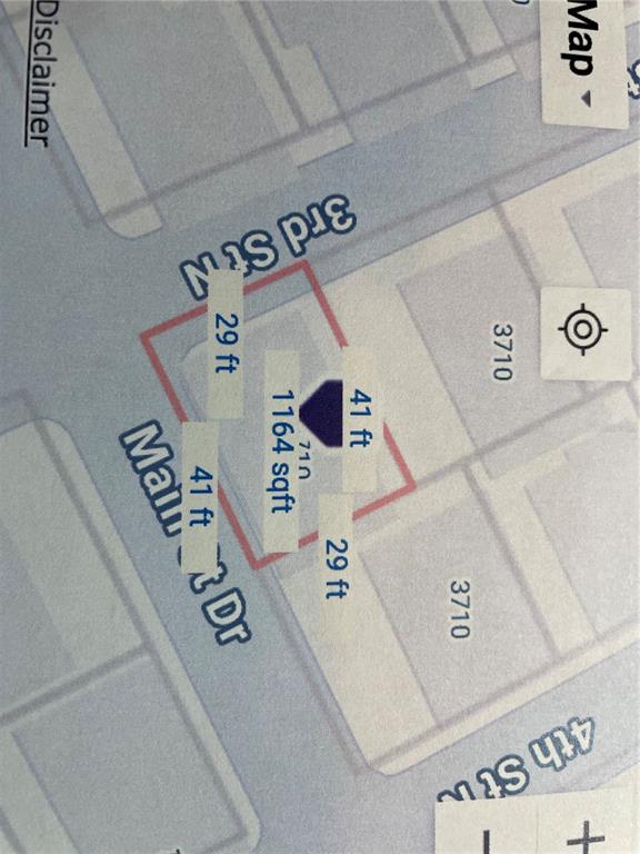 This is a map showing the property boundaries and dimensions of a rectangular lot — 3710 GULF OF MEXICO DRIVE UNIT D11, LONGBOAT KEY, FL