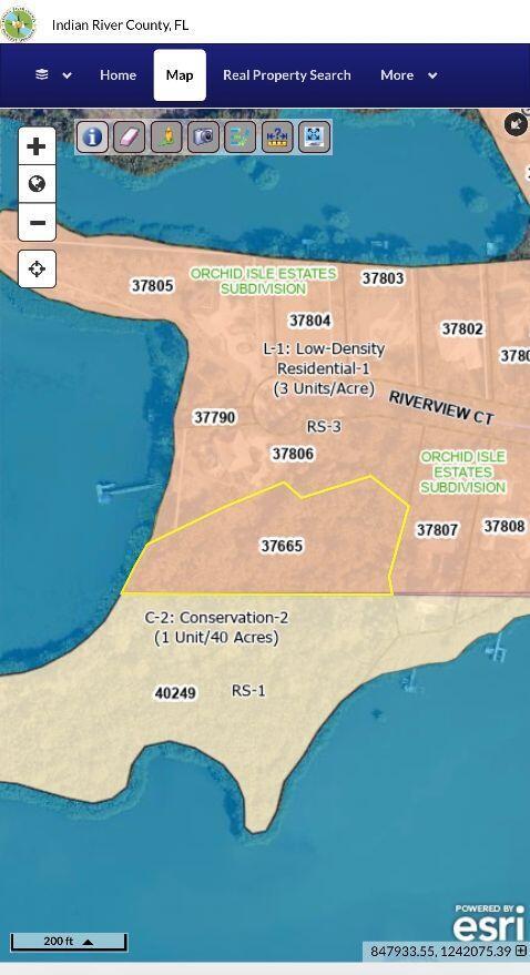 This map shows property parcel boundaries and zoning classifications in Indian River County, Florida — Lot 12 Riverview Court, Vero Beach FL 32963, VERO BEACH, FL
