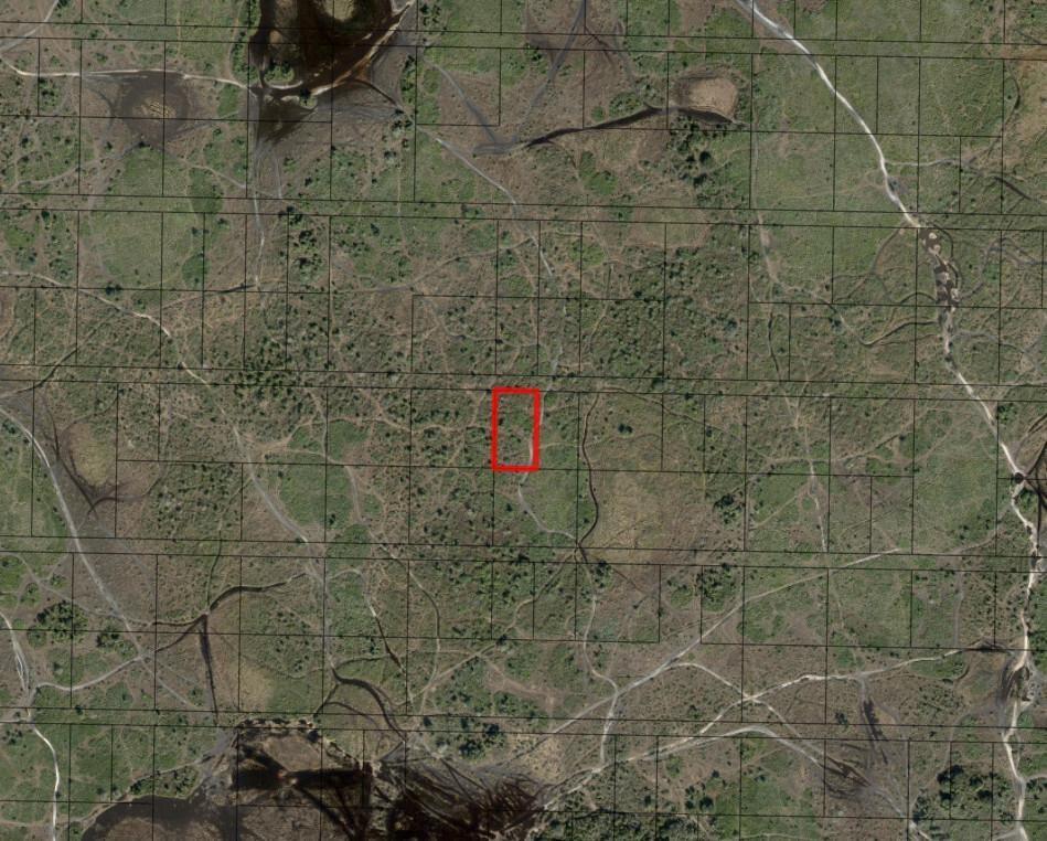 This is an aerial map showing a rectangular plot of land outlined in red — 0 NW 312th Street, Okeechobee FL 34972, OKEECHOBEE, FL