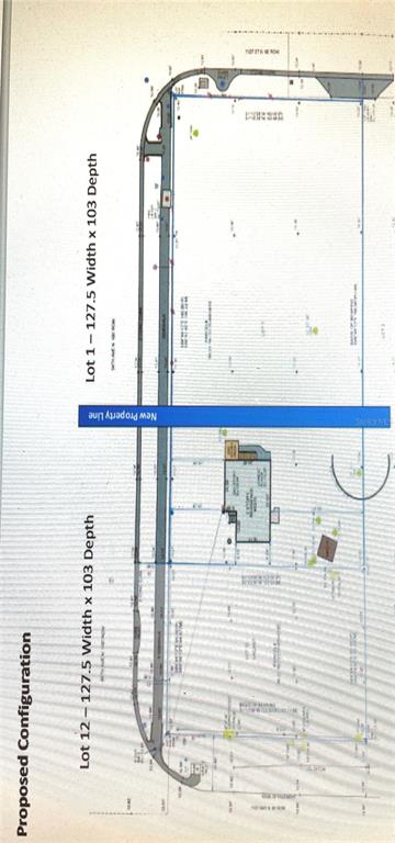 This is a land survey map showing the proposed subdivision of a property into two lots — 5370 71ST STREET N, ST PETERSBURG, FL