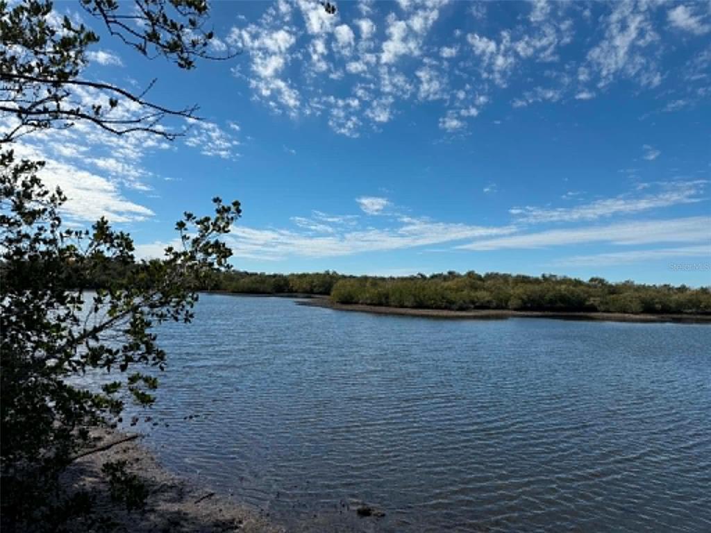 A view of a calm body of water bordered by mangroves under a blue sky — 1348 S ESTUARY DRIVE, CRYSTAL RIVER, FL