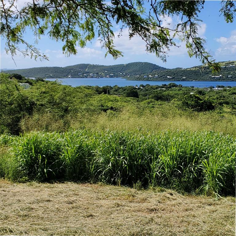 A view of a grassy field overlooking a bay with hills in the distance — 3 BARRIO FLAMENCO, CULEBRA, PR