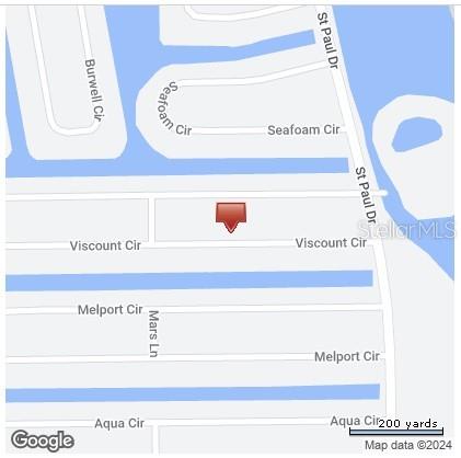 This is a map showing the location of a property near St Paul Drive — 15881 VISCOUNT CIRCLE, PORT CHARLOTTE, FL