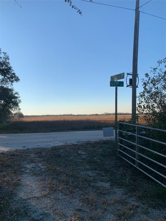 A dirt road intersection with street signs for Fenny Bosk and Goff Road near a field — 49 FENNY BOSK TRAIL, VENUS, FL