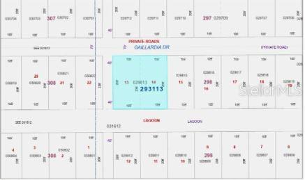 This is a plat map showing property lot lines and parcel numbers for a residential area — 1023 GALLARDIA DRIVE, INDIAN LAKE ESTATES, FL