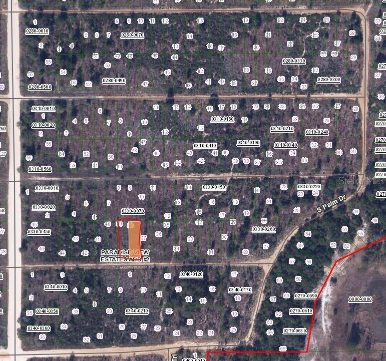 This is a plat map showing multiple subdivided land parcels in a wooded area — 00 BANVON STREET, INTERLACHEN, FL
