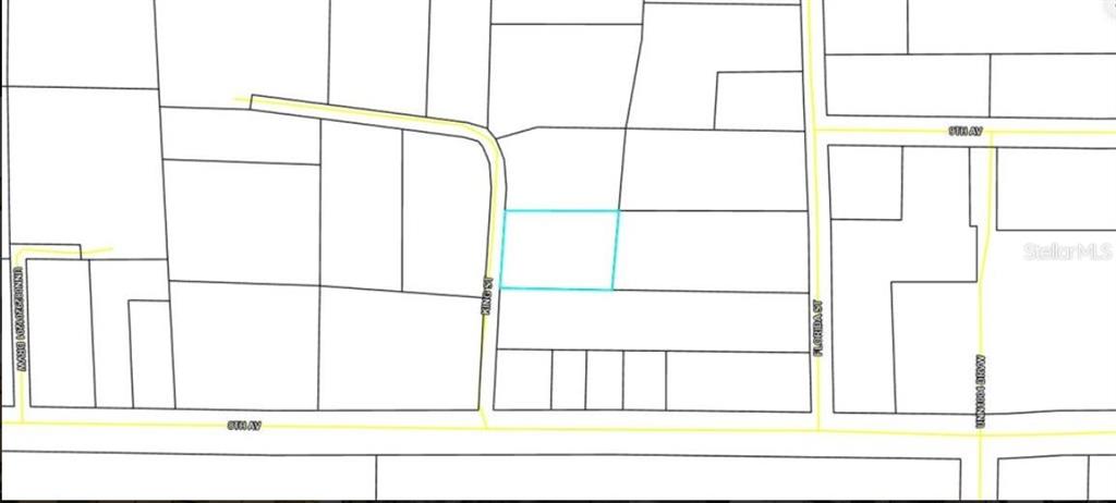 This is a map showing a rectangular property parcel highlighted in blue along King Street — 810 KING STREET, GRACEVILLE, FL