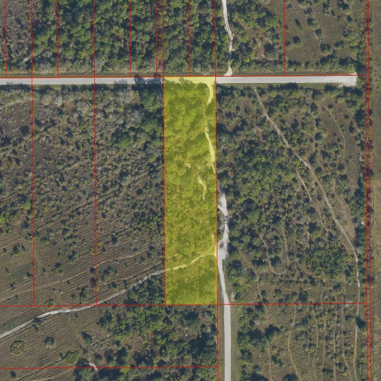 An aerial map view shows a rectangular parcel of land highlighted in yellow — 0 NE 64  Avenue Ne, Naples FL 34120, NAPLES, FL