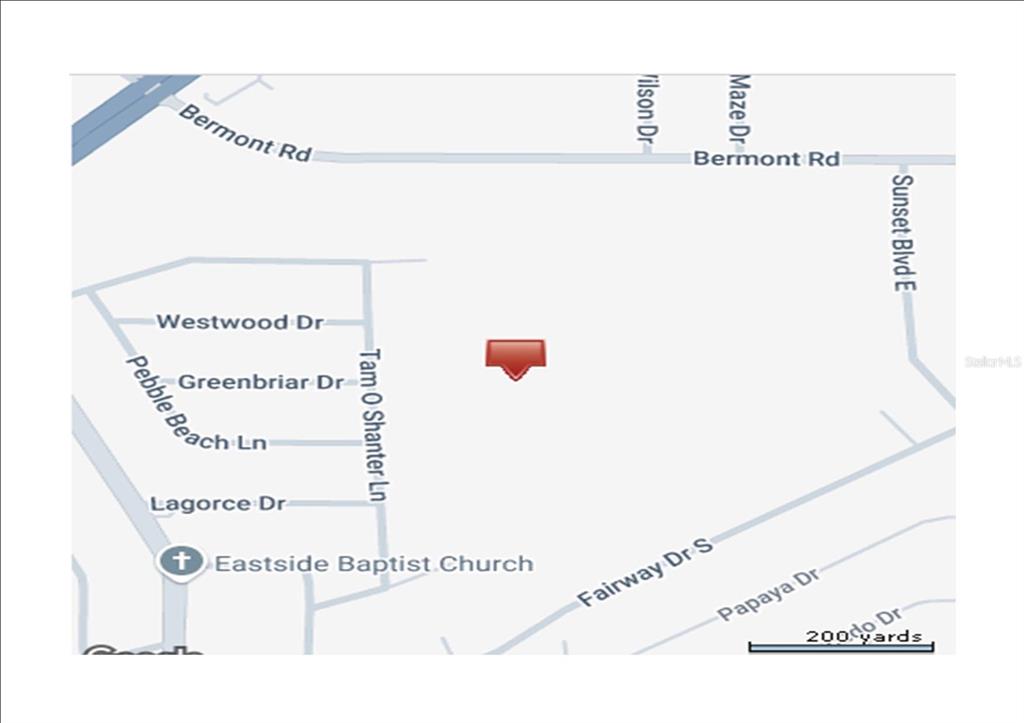 This is a map showing the location of a property near Bermont Road — 331 N YELLOWTAIL LANE, PUNTA GORDA, FL