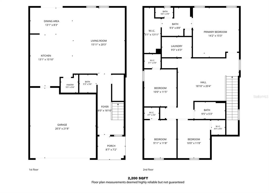 This is a two-story floor plan showing the layout of a residential home — 37114 SAGEMOOR DRIVE, ZEPHYRHILLS, FL