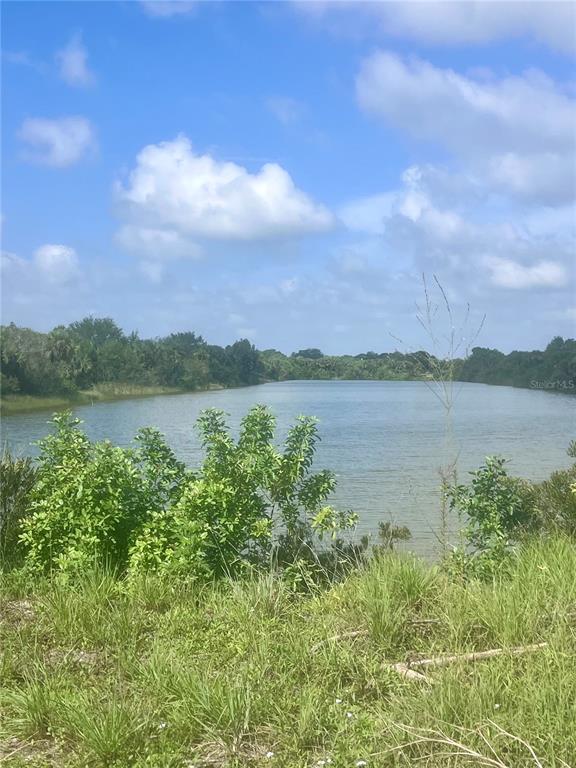 A view of a lake surrounded by trees and tall grass under a blue sky — 1038 20TH STREET, OKEECHOBEE, FL