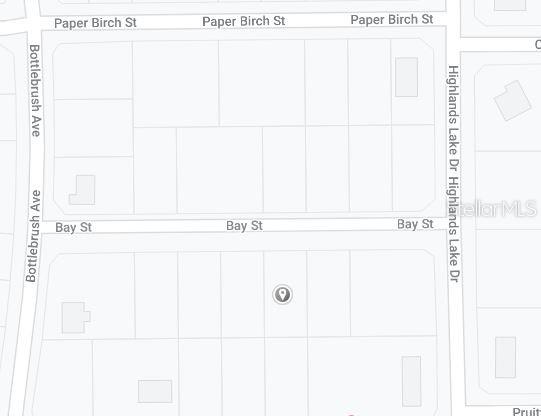This is a map showing property lot lines and street names in a residential neighborhood — 1511 BLACKWILLOW STREET, LAKE PLACID, FL