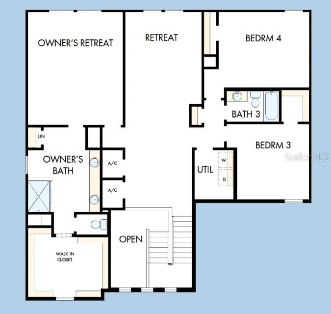 This floor plan shows a home layout with a kitchen, family room, study, and garage — 7709 MARINA BAY COVE, PALMETTO, FL