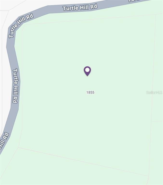 This is a map showing a plot of land located along Turtle Hill Road — 1855 TURTLE HILL ROAD, DELTONA, FL