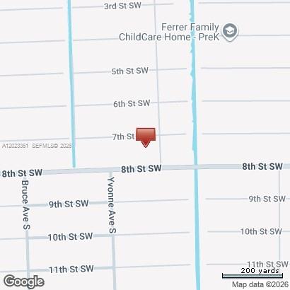 This is a map showing the location of a property near 8th Street SW — 3709 7th ST SW, Lehigh Acres FL 33976, LEHIGH ACRES, FL