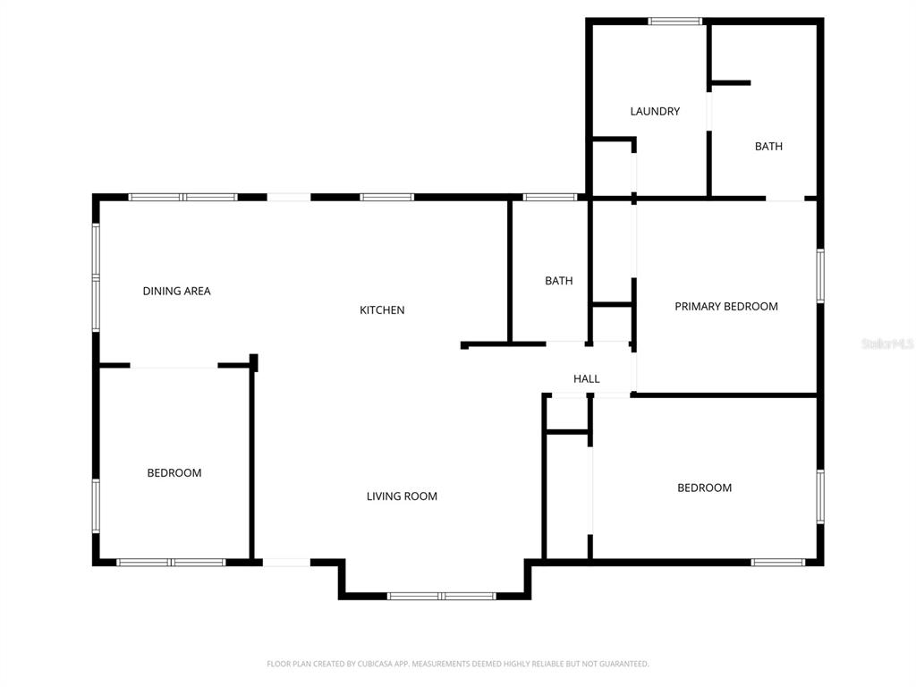 This is a floor plan showing a house with a kitchen, living room, and bedrooms — 2127 LEE LANE, SARASOTA, FL