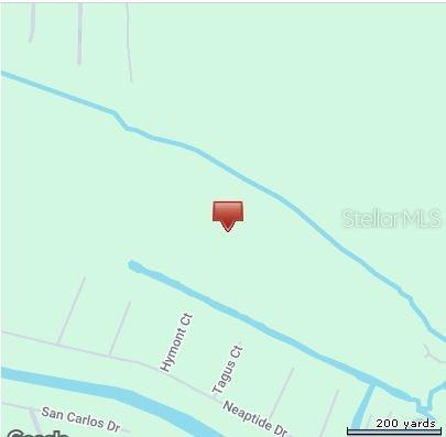 This is a map showing the location of a property near several residential streets — 1228 HARBOUR HIBISCUS COURT, PUNTA GORDA, FL