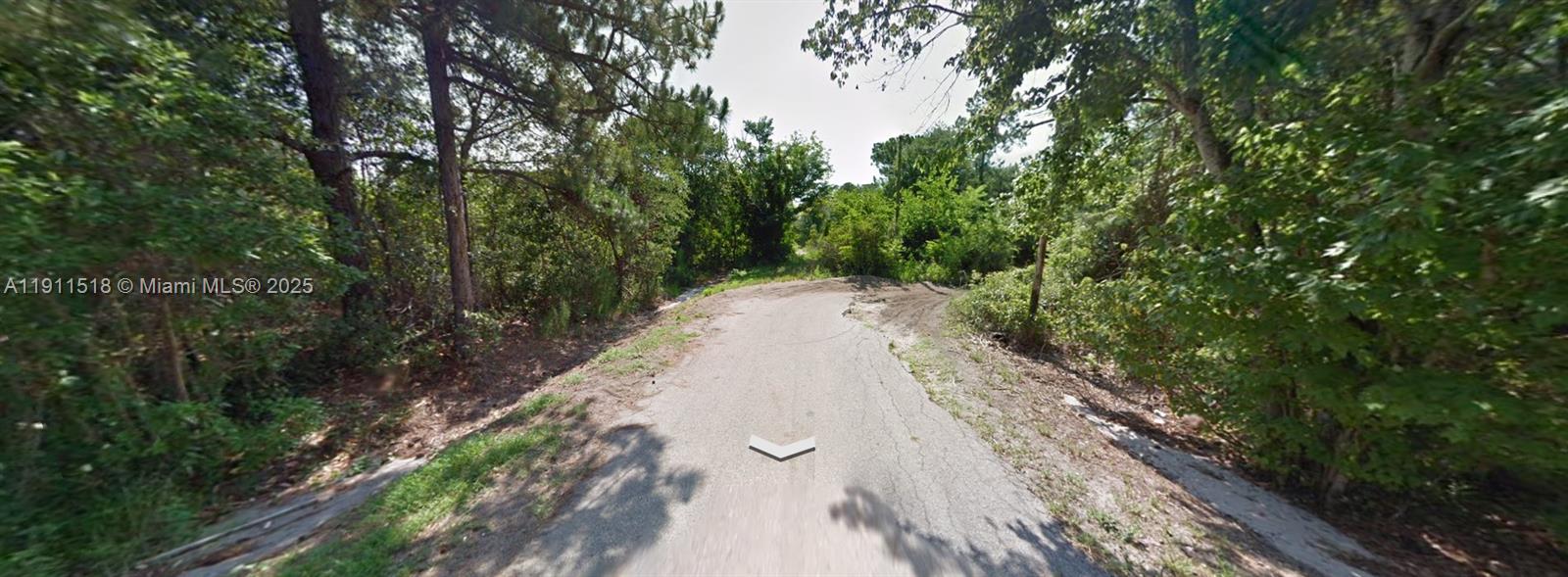 A paved road leads into a wooded area surrounded by dense trees and vegetation — 6201 SUNRISE WAY, Sebring FL 33875, SEBRING, FL