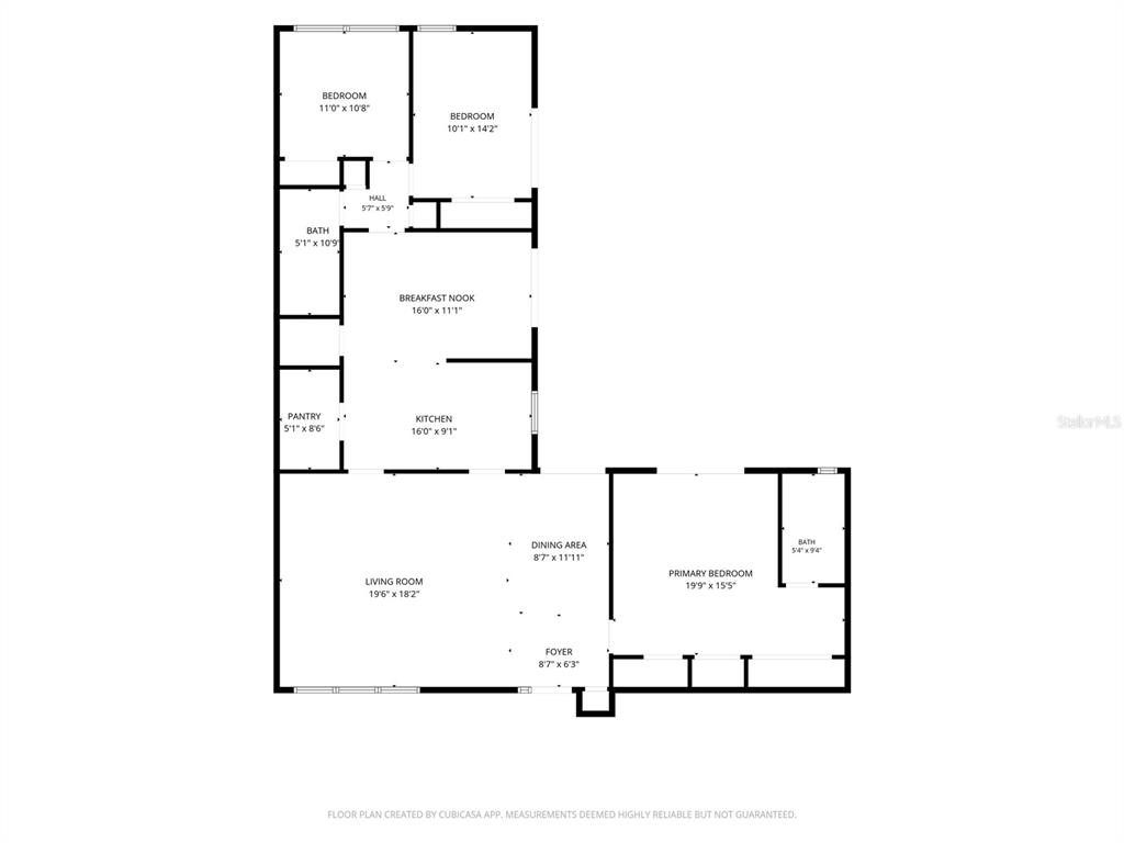 This is a floor plan showing the layout of a house with multiple rooms — 1408 MAGELLAN CIRCLE UNIT 103, ORLANDO, FL