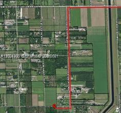 This is an aerial map showing a property location highlighted by a red line — 15300 SW 193, Kendall FL 33187, KENDALL, FL