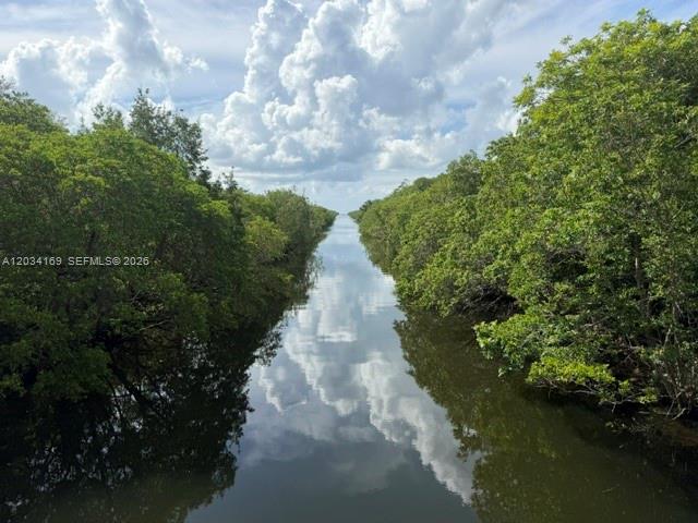 A narrow canal flows between dense green trees under a cloudy blue sky — 9979 Fairchild Way, Coral Gables FL 33156, CORAL GABLES, FL