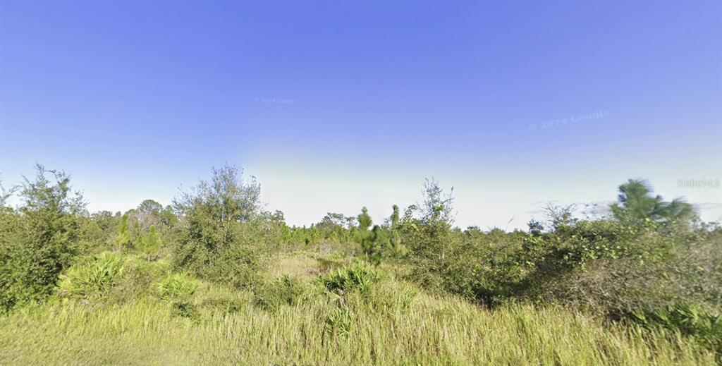 A view of a grassy, undeveloped lot with scattered trees and shrubs under a clear sky — 6931 ORLANDO DRIVE, INDIAN LAKE ESTATES, FL