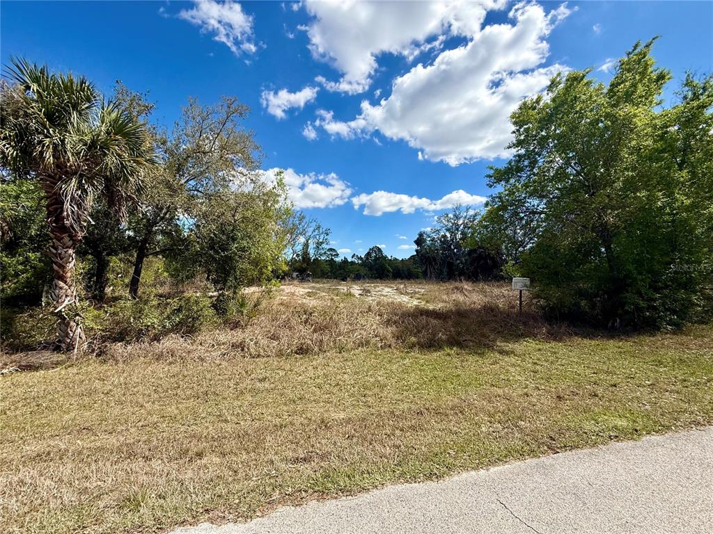 A vacant, grassy lot with trees and shrubs under a blue sky with clouds — 13212 & 13206 MARYLAND AVENUE, PUNTA GORDA, FL