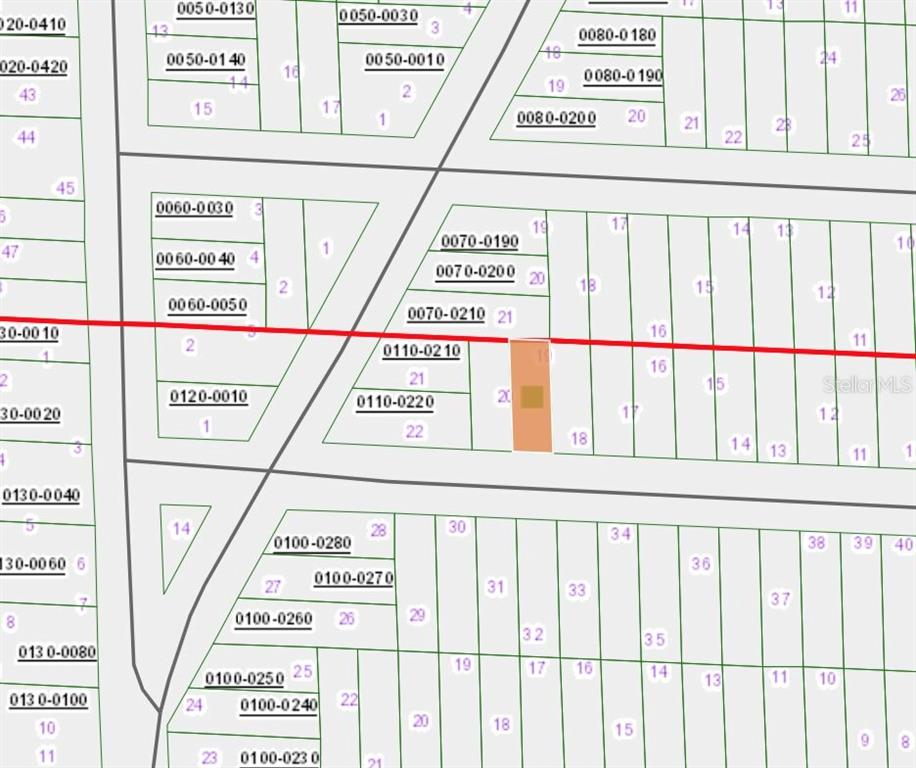This image is a land parcel map showing numbered lots and property identification codes — 336 PORTLAND STREET, HAWTHORNE, FL