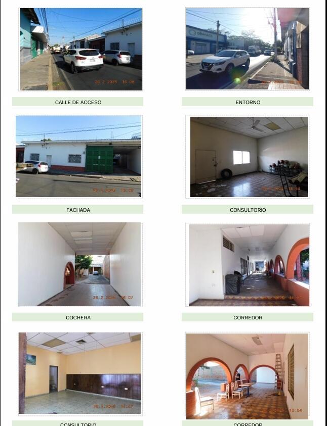 This image is a photo collage showing the exterior, interior rooms, and corridors of a property — Barrio San Francisco A San Miguel, FL