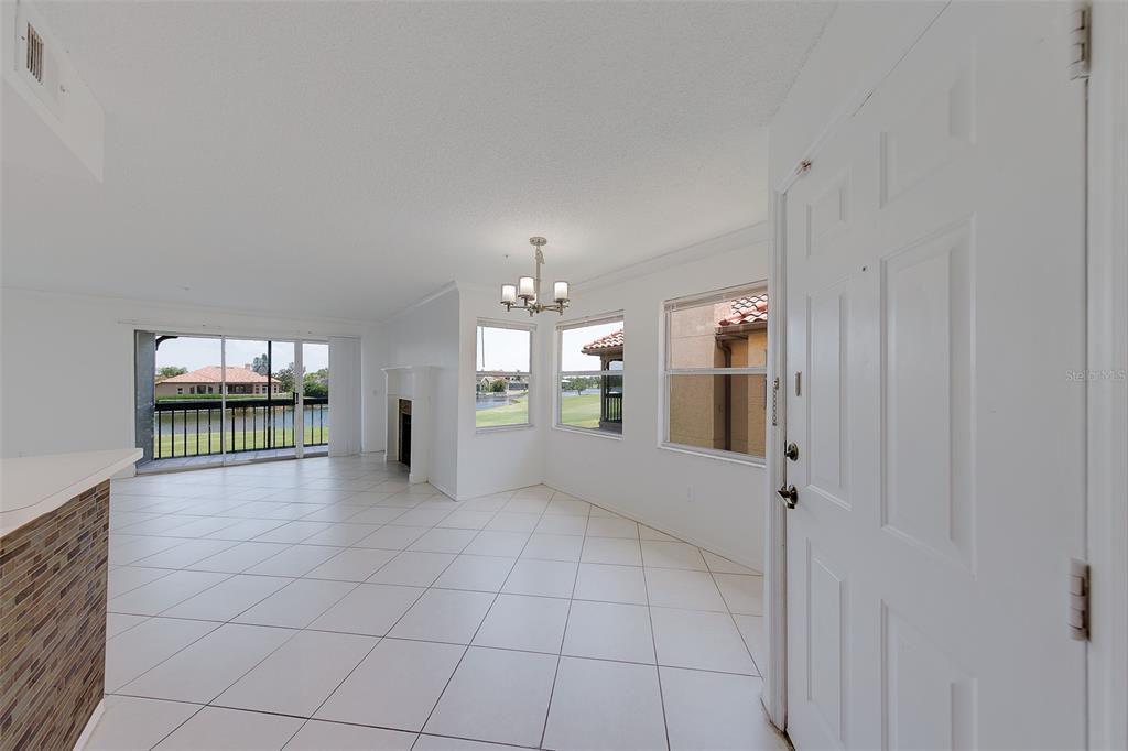 This is a floor plan showing the layout of a single-story residential home — 2400 FEATHER SOUND DRIVE UNIT 928, CLEARWATER, FL