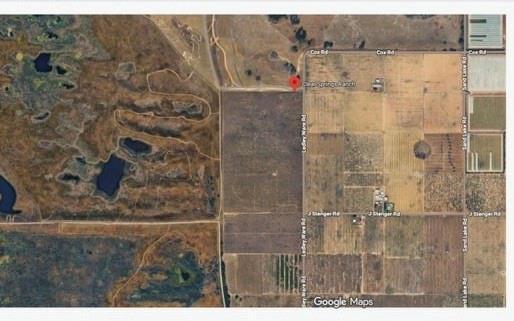 This is a satellite map view showing a large plot of land and surrounding roads — 0 Ledley Wear Road, FL 33830, FL