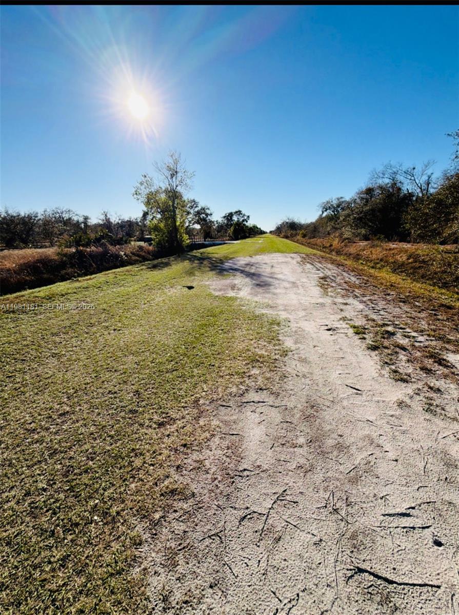 A dirt path runs through a grassy field under a bright sun — 18626 NW 284 st, Okeechobee FL 34972, OKEECHOBEE, FL
