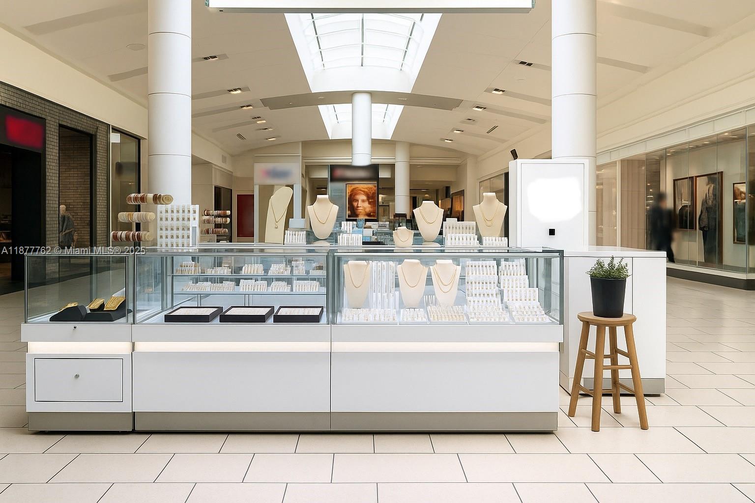 Jewelry Kiosk FOR SALE In Dadeland Mall, Miami FL 33156