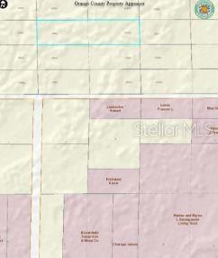 This is a property map showing land parcels and ownership information in Orange County — DILL ROAD, ORLANDO, FL