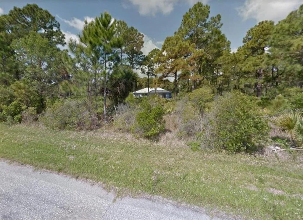 A view of a wooded, undeveloped lot with a house visible in the background — 2473 CROCKETT STREET, PORT CHARLOTTE, FL