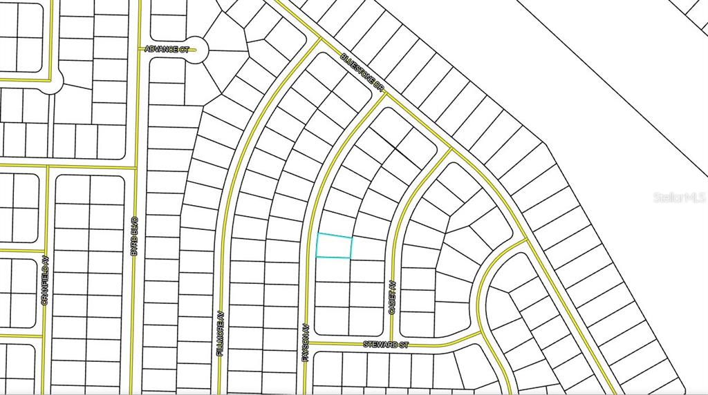 This is a map showing residential property lots and street layouts in a neighborhood — Lot 13 Unit 11 Blk 820 FAYSON AVENUE, CHIPLEY, FL