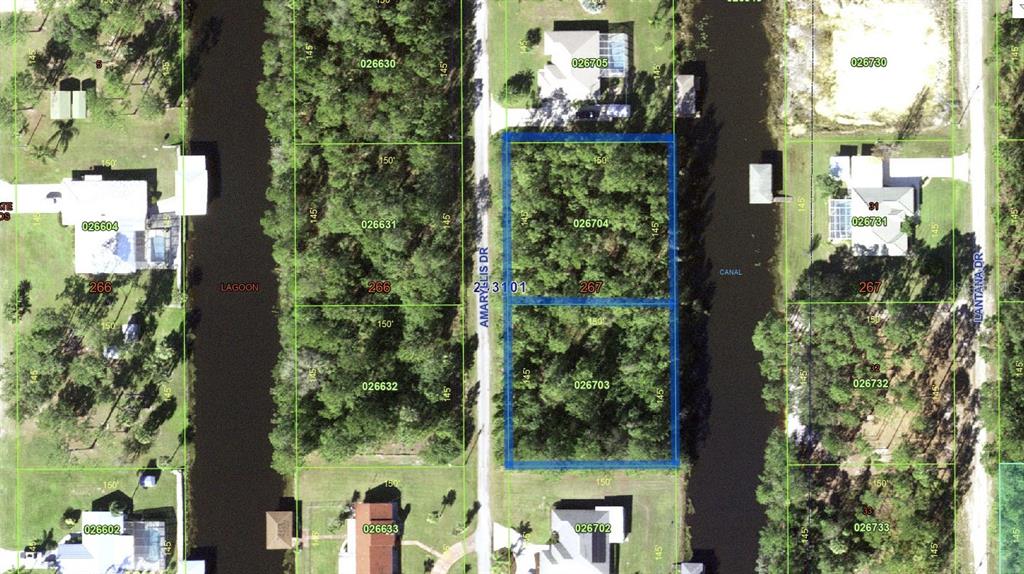 A view of a wooded, undeveloped lot from the edge of a paved road — 30 AMARYLLIS DRIVE, INDIAN LAKE ESTATES, FL