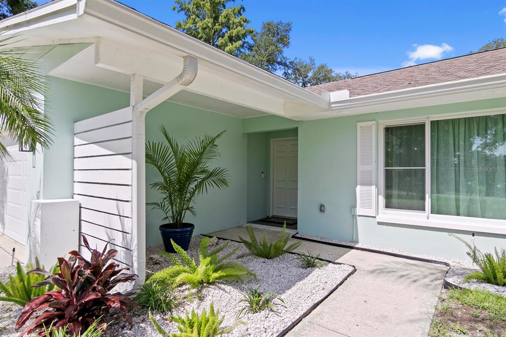 This is a floor plan of a house featuring a swimming pool and screened porch — 2168 VICTORIA DRIVE, CLEARWATER, FL