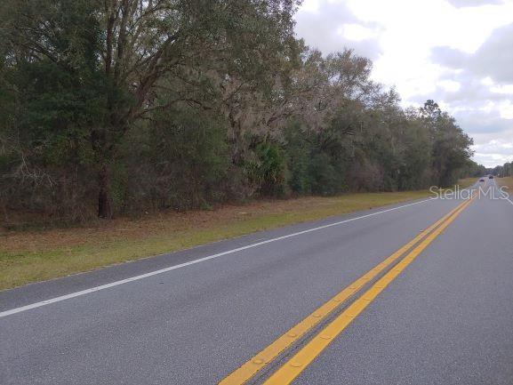 A paved road runs alongside a wooded area with mature trees under a cloudy sky — 0 US 41 HIGHWAY, FLORAL CITY, FL