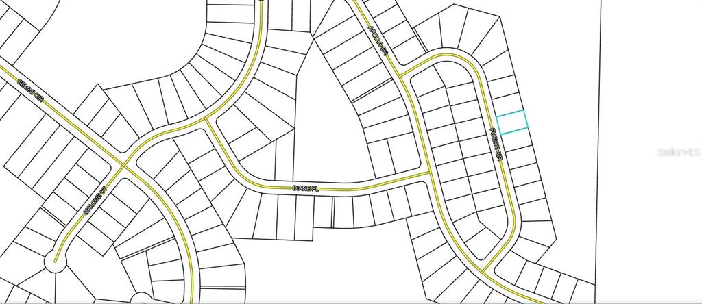 This is a map showing the layout of residential lots and streets in a neighborhood — Lot 18 Unit 1 Blk 6 FUSION CIRCLE, CHIPLEY, FL