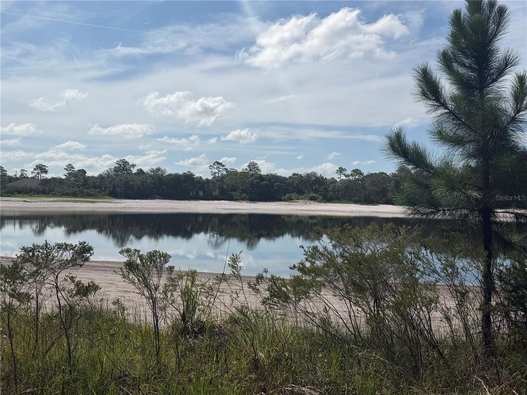 A view of a calm lake with a sandy shoreline surrounded by trees and vegetation — TBD MALAUKA PASS TRAIL, OCKLAWAHA, FL