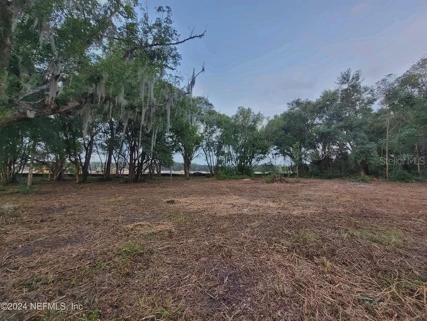 A cleared, level lot features scattered trees and Spanish moss under a bright sky — 1250 HUNTINGTON ROAD, CRESCENT CITY, FL