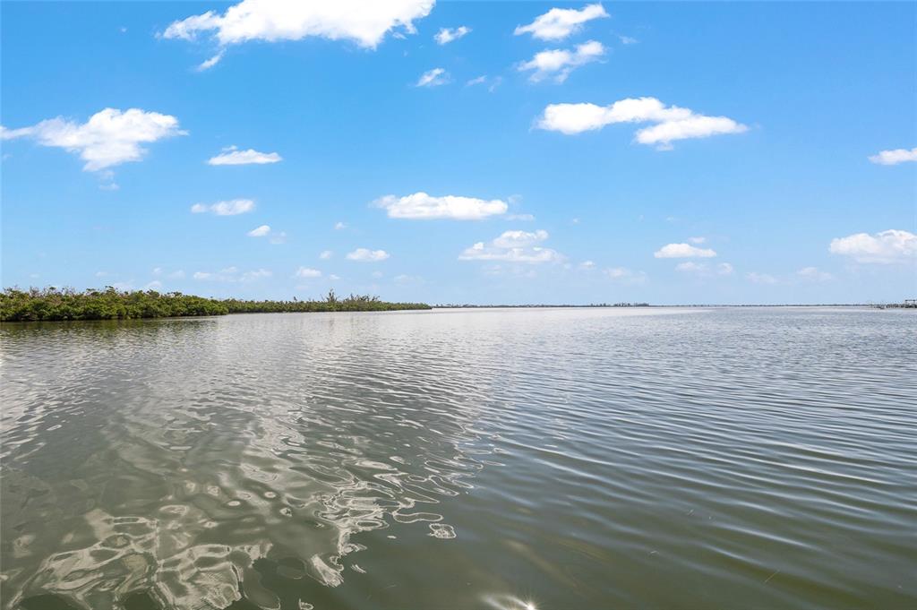 A view of a calm body of water bordered by a line of green mangroves — 8178 LITTLE GASPARILLA ISLAND, PLACIDA, FL