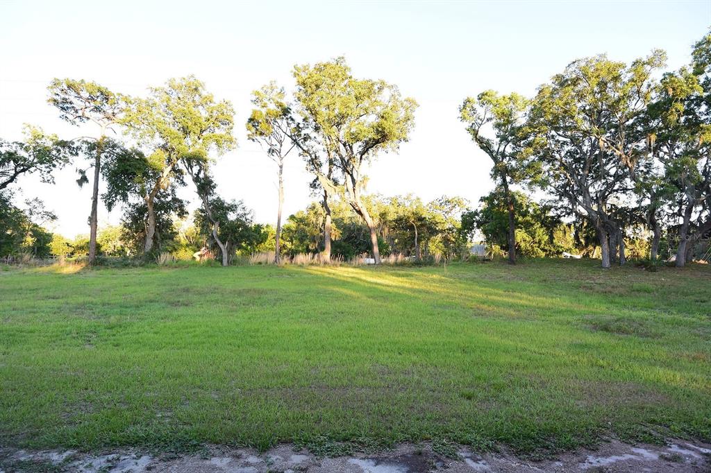 A grassy, vacant lot features a line of mature trees in the background — 6848 COPPERFIELD DRIVE, NEW PORT RICHEY, FL