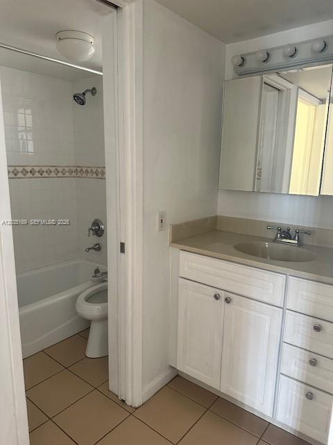 A bathroom features a white vanity with a mirror, a toilet, and a shower-tub combination — 870 NW 87th Ave # 302, Miami FL 33172, MIAMI, FL