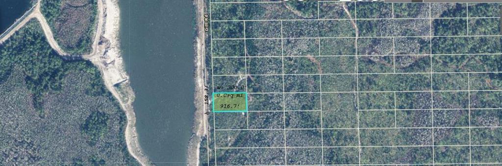 An aerial map shows a rectangular plot of land highlighted in blue next to a road — 1473 DILL ROAD, ORLANDO, FL