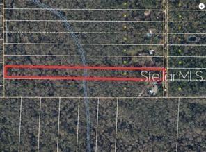 This is an aerial map showing a rectangular property parcel outlined in red — 522 HAMILTON DRIVE, ORLANDO, FL