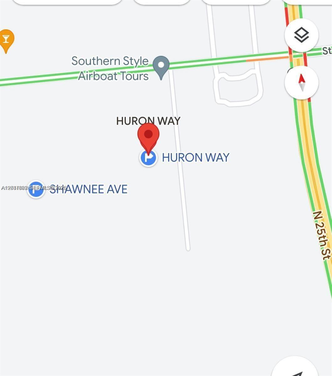 This is a map showing the location of Huron Way and Shawnee Ave — Huron Way Huron Way, Fort Pierce FL 34946, FORT PIERCE, FL