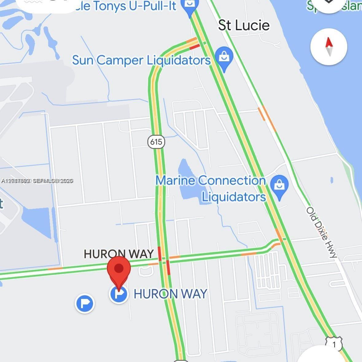 This is a map showing the location of a property near Huron Way — Huron Way Huron Way, Fort Pierce FL 34946, FORT PIERCE, FL