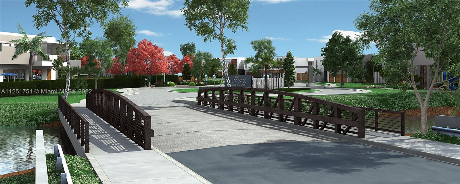This is a rendering of a bridge leading to the entrance of The Lynx Golf Estates — Worth Ave, Palm Beach FL 33463, PALM BEACH, FL